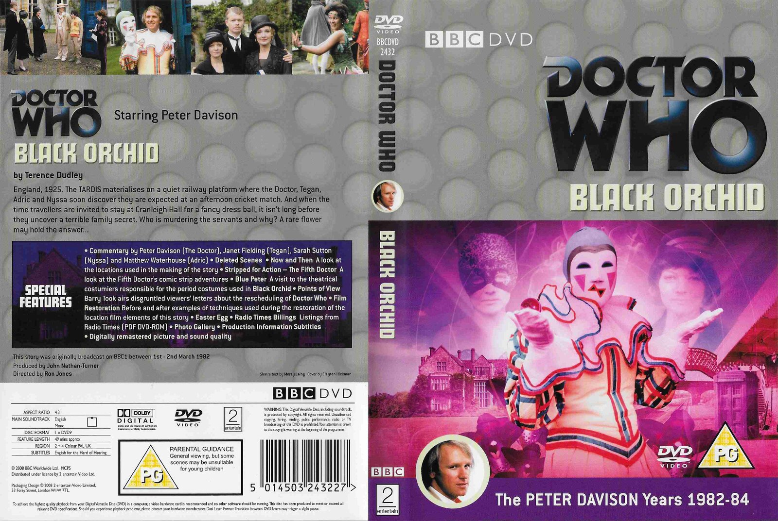 Picture of BBCDVD 2432 Doctor Who - Black Orchid by artist Terence Dudley from the BBC records and Tapes library